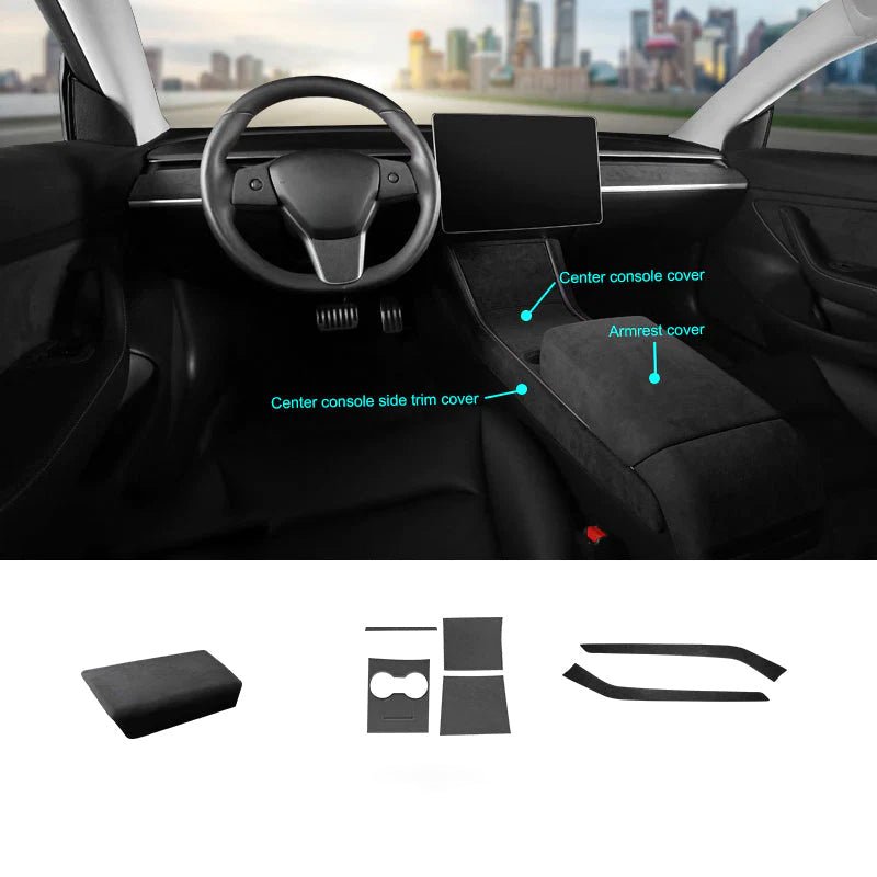 Alcantara Accessories for Tesla