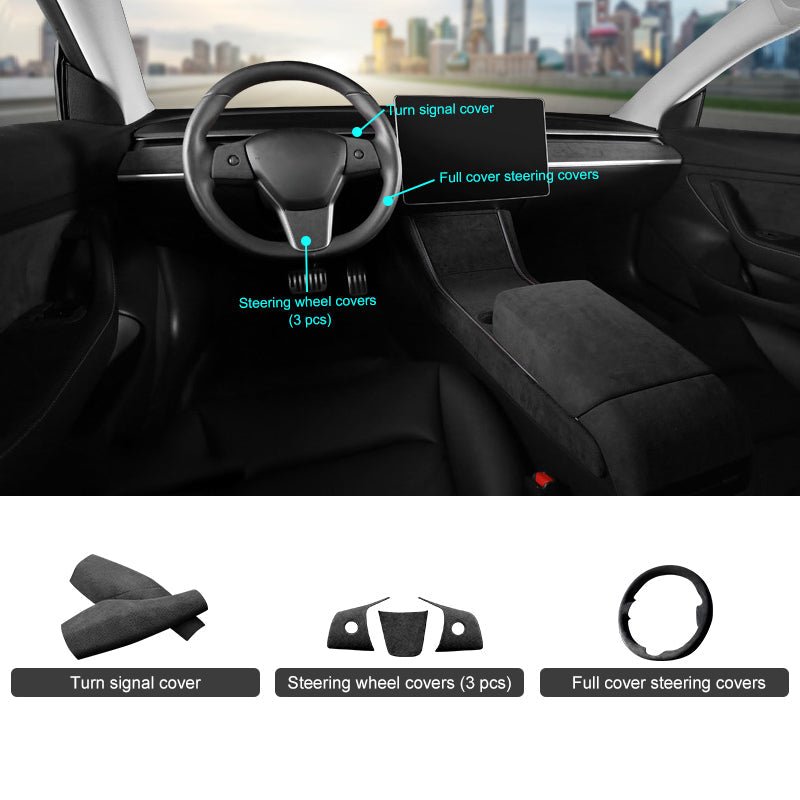 Alcantara Accessories for Tesla