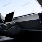 Alcantara Anti-kick Stickers Under the Dashboard For 2024+ Model 3 Highland