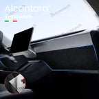 Alcantara Anti-kick Stickers Under the Dashboard For 2024+ Model 3 Highland