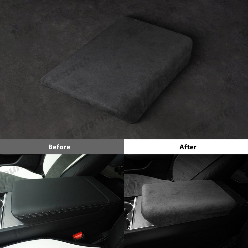 Alcantara Armrest Cover For 2024+ Model 3 Highland