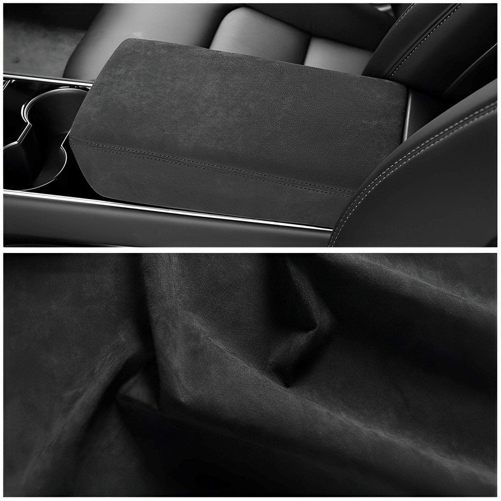 Alcantara Armrest Cover For Tesla Model 3/Y (2017+)