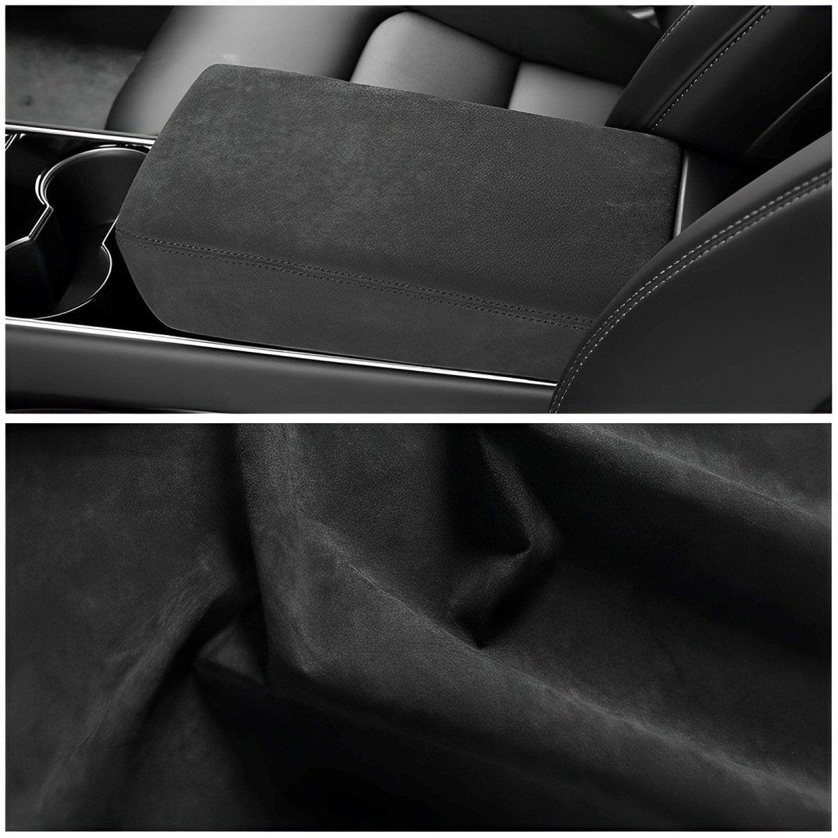 Alcantara Armrest Cover For Tesla Model 3/Y (2017+)