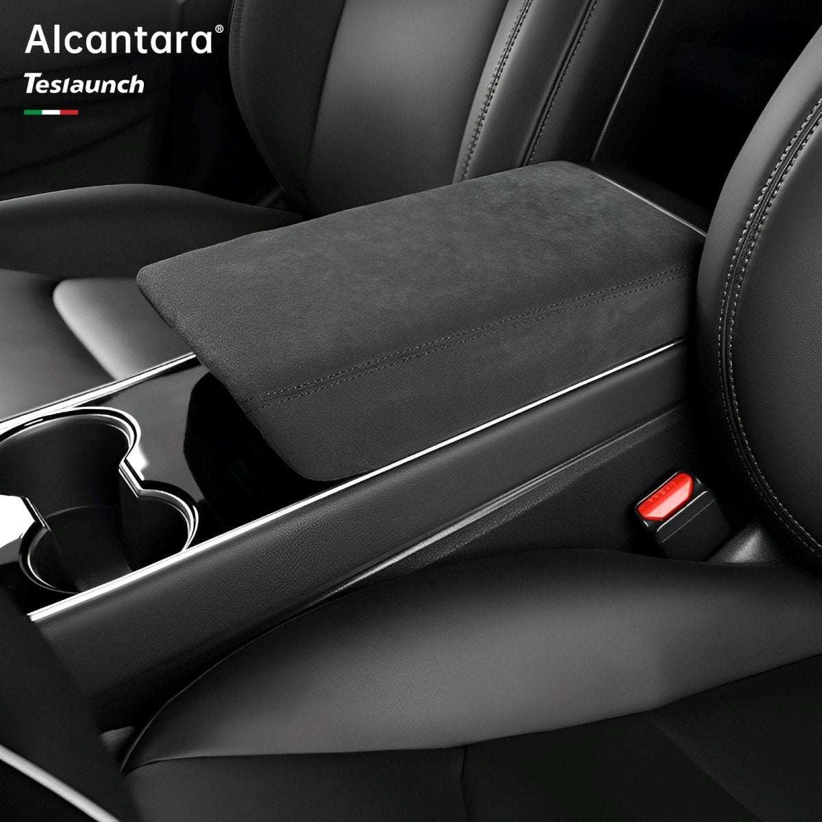 Alcantara Armrest Cover For Tesla Model 3/Y (2017+)