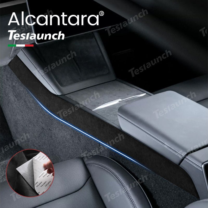 Alcantara Center Console Side Trim Sticker Cover For 2024+ Model 3 Highland (2 Pcs)