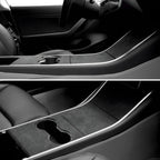 Alcantara Center Console Sticker Cover For Tesla Model 3/Y (2017-2023)