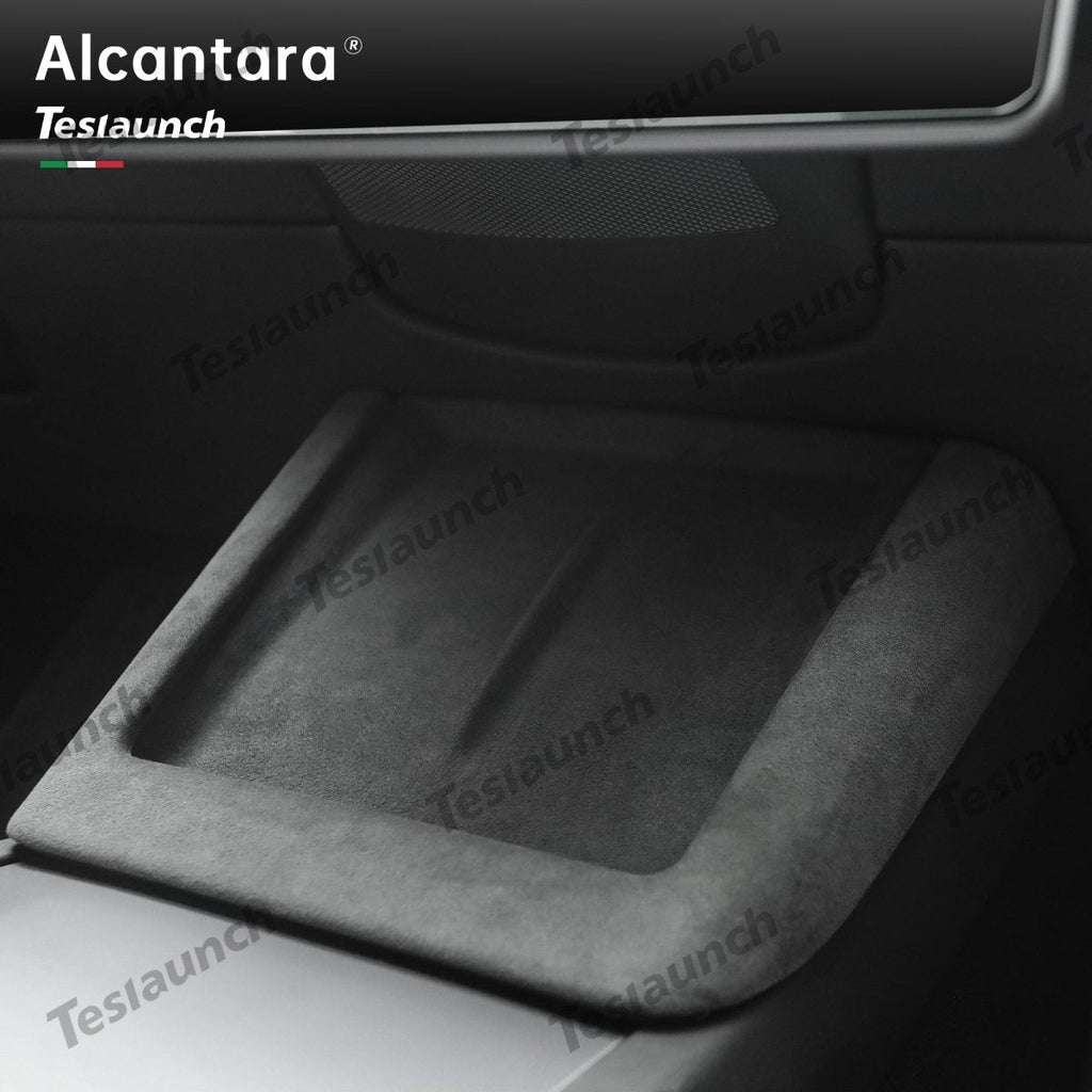 Alcantara Central Control Charging Frame Cover For 2024+ Model 3 Highland