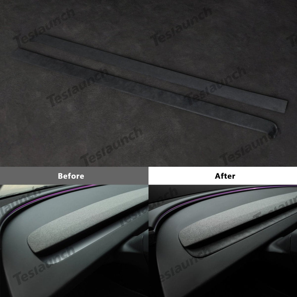 Alcantara Dashboard Air Outlet Cover For 2024+ Model 3 Highland