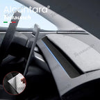 Alcantara Dashboard Air Outlet Cover Sticker For 2024+ Model 3 Highland