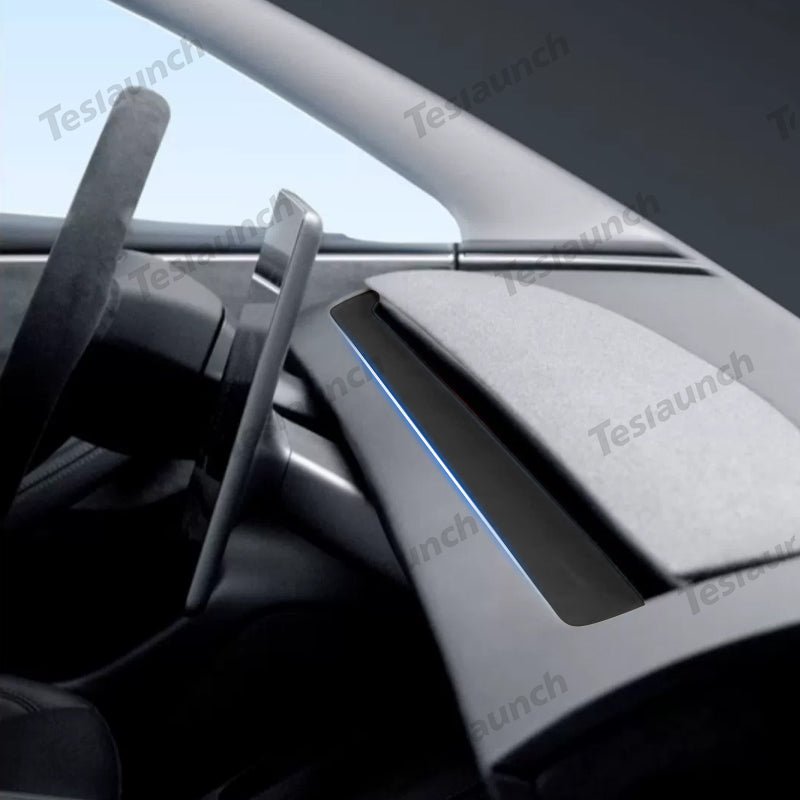 Alcantara Dashboard Air Outlet Cover Sticker For 2024+ Model 3 Highland