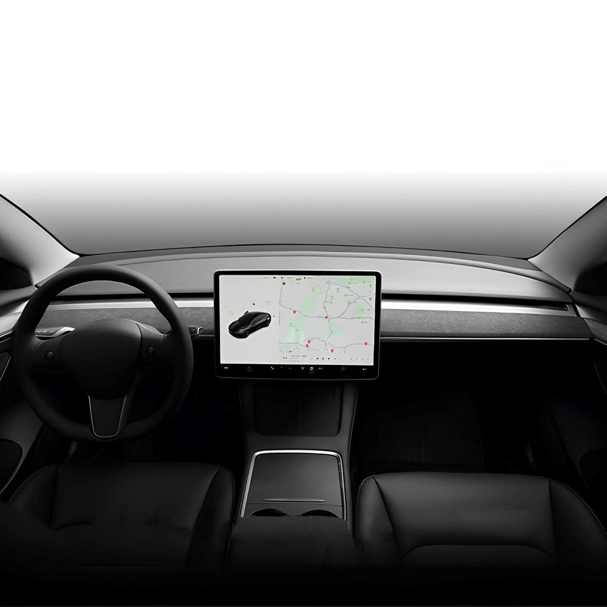 Alcantara Dashboard Cover For Tesla Model 3/Y (2017-2023)