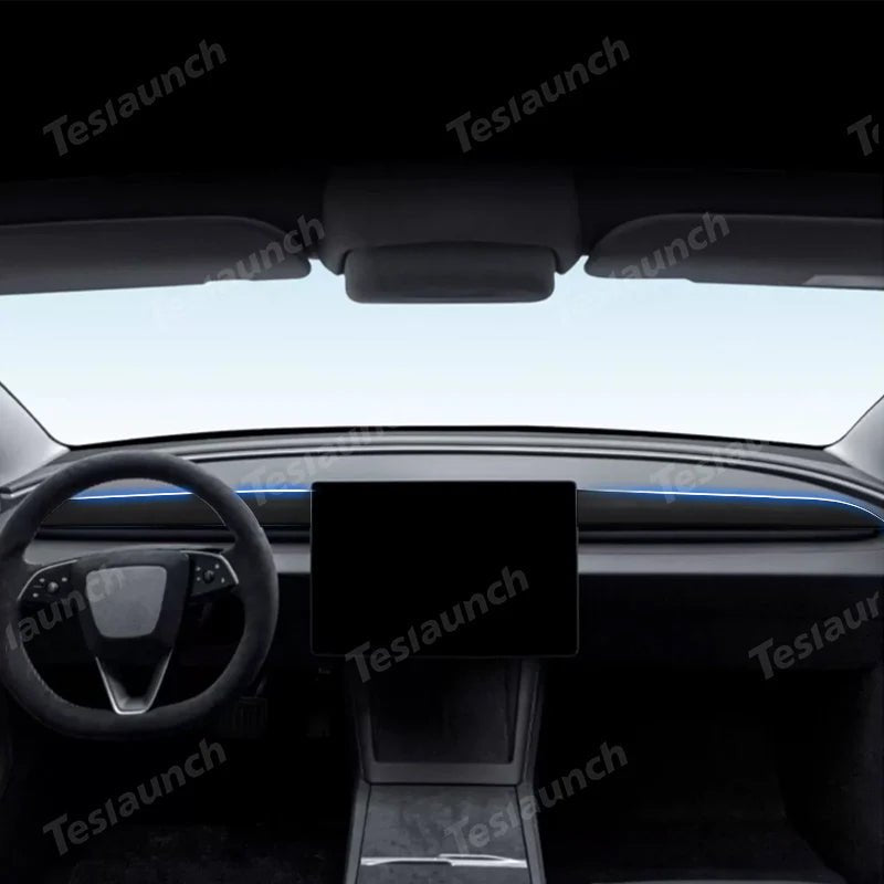 Alcantara Dashboard Fabric Decorative Sticker Cover For 2024+ Model 3 Highland
