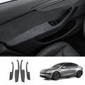Alcantara Door Armrest Cover for Tesla Model Y Juniper 2025+