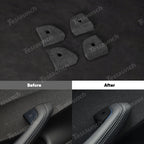 Alcantara Door Button Switch Cover 4 PCS For 2024+ Model 3 Highland