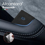 Alcantara Door Button Switch Cover Sticker 4 PCS For 2024+ Model 3 Highland