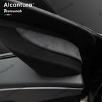 Alcantara Front Doors Triangle Trim Cover 2 PCS For 2024+ Model 3 Highland