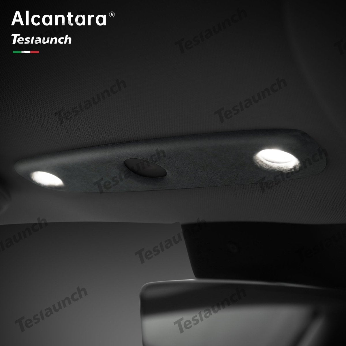 Alcantara Front Reading Light Cover For 2024+ Model 3 Highland