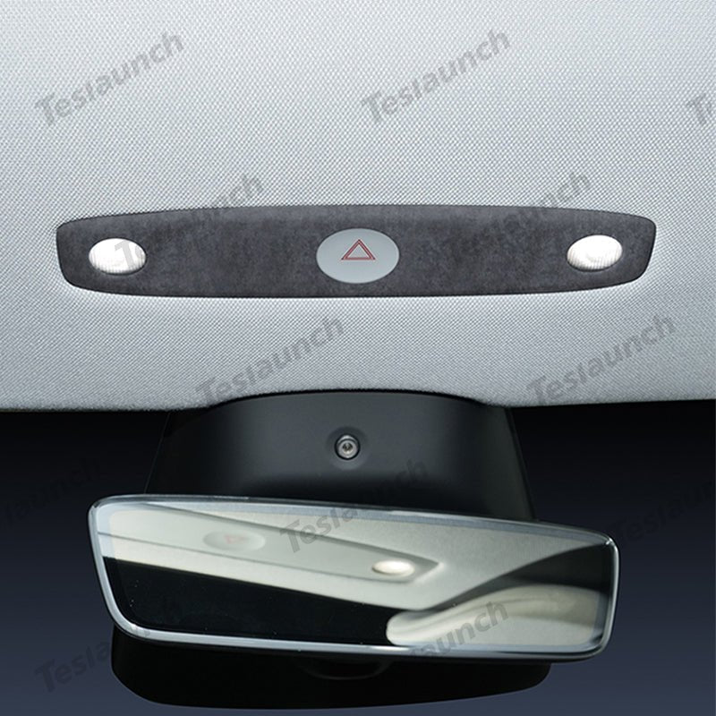 Alcantara Front Reading Light Cover Sticker for Tesla Model Y Juniper 2025+