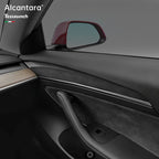 Alcantara Interior Front Door Trim Panel Caps (2 PCS) for Tesla Model 3 (2021-2023) and Model Y 2023-2024