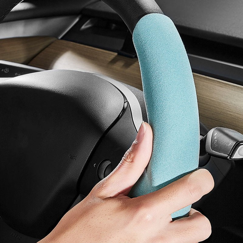 Alcantara Model 3/Y Steering Wheel Caps Cover for Tesla