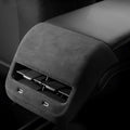 Alcantara Rear AC Vent Cover and Rear Anti-kick Cover For Tesla Model 3/Y (2017-2023)