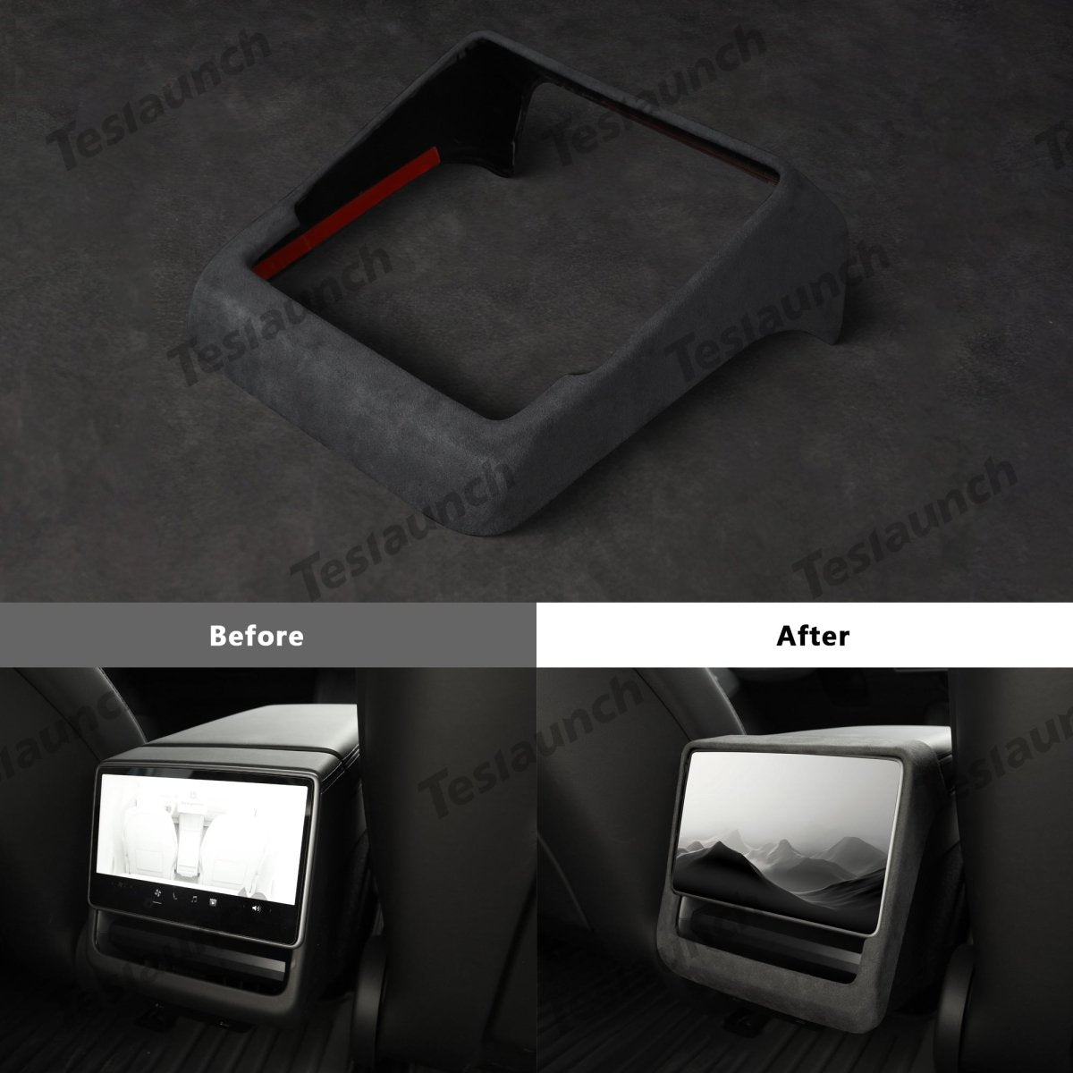Alcantara Rear AC Vent Cover For 2024+ Model 3 Highland