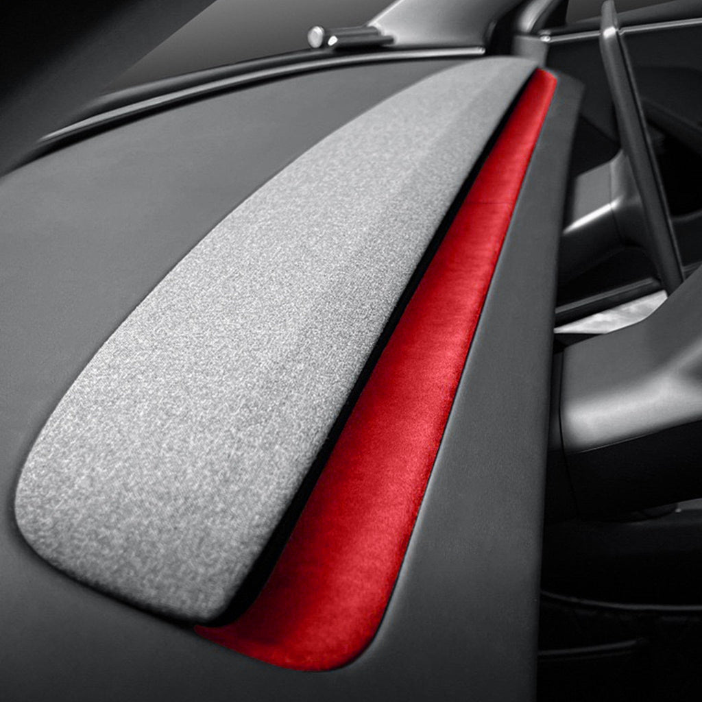 Alcantara Spliced Dash Trim for Tesla Model 3 Highland / Model Y Juniper (2PCS)