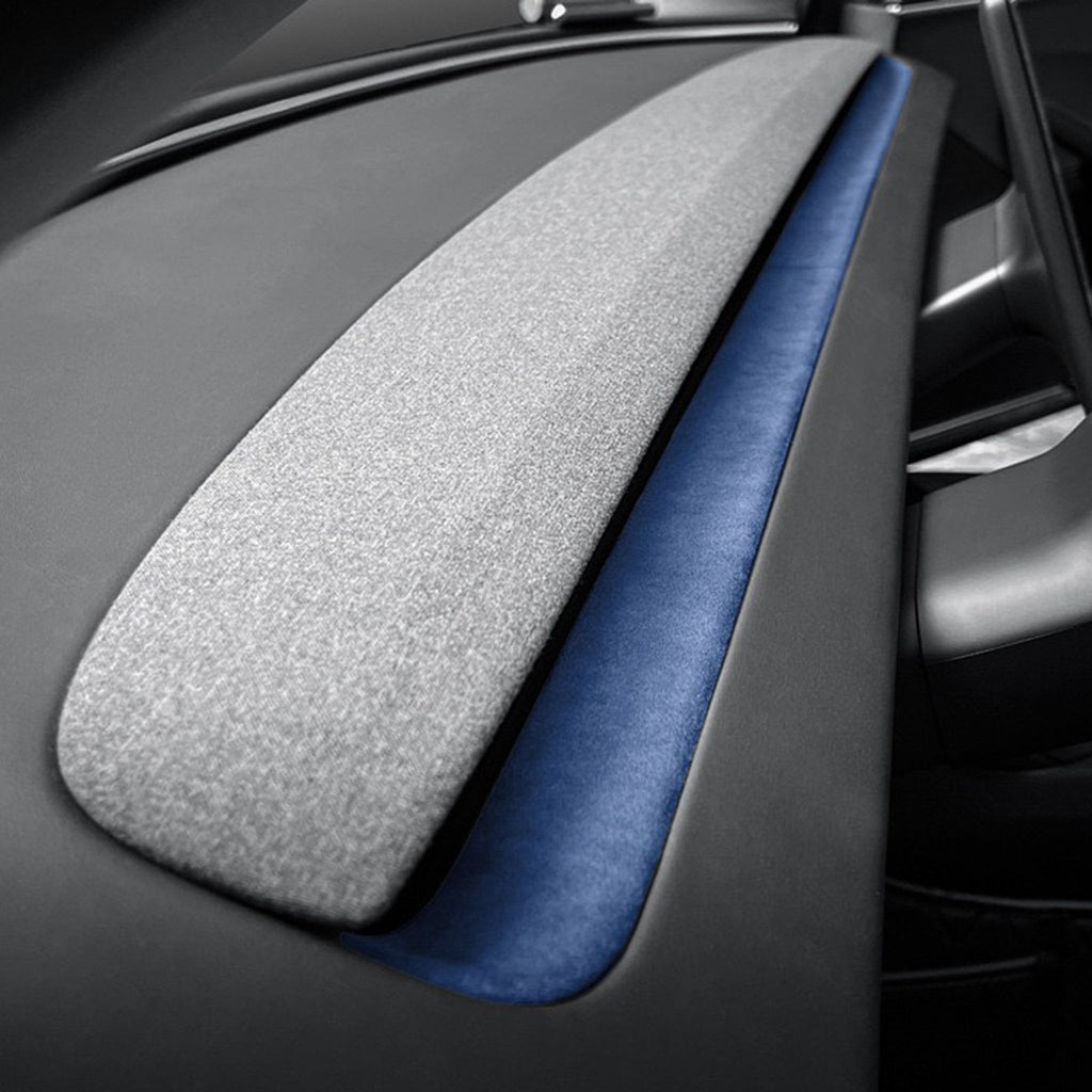 Alcantara Spliced Dash Trim for Tesla Model 3 Highland / Model Y Juniper (2PCS)