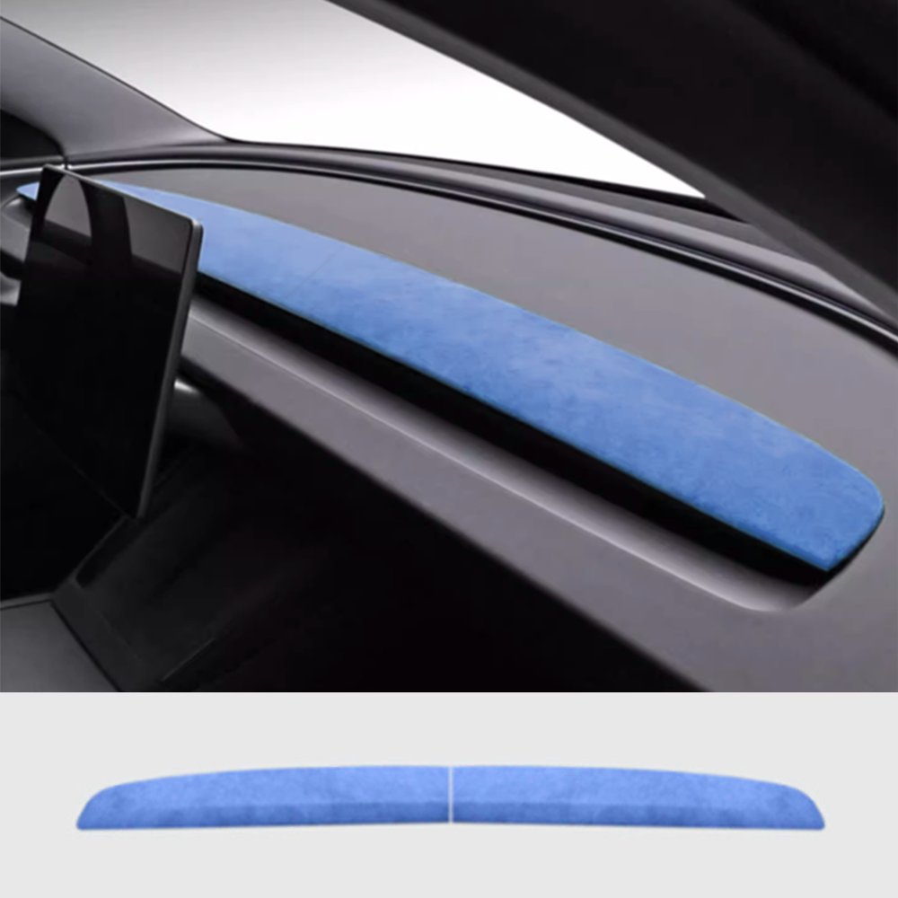 Alcantara Spliced Dash Trim for Tesla Model 3 Highland / Model Y Juniper (2PCS)