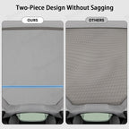 Alcantara Split Nano Ice Crystal Glass Roof Sunshade for Tesla Model Y Juniper 2025+