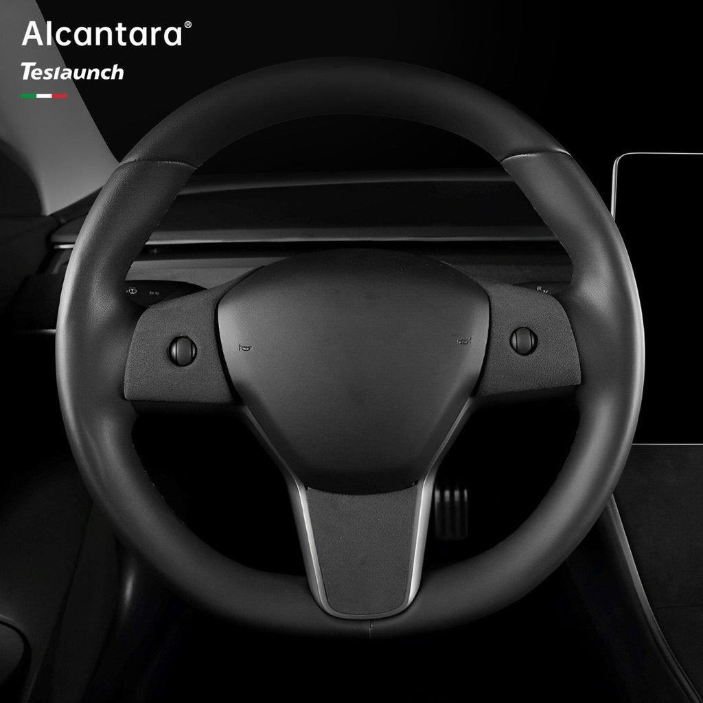 Alcantara Steering Wheel Cover For Tesla Model 3/Y
