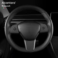 Alcantara Steering Wheel Cover For Tesla Model 3/Y