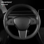 Alcantara Steering Wheel Cover For Tesla Model 3/Y