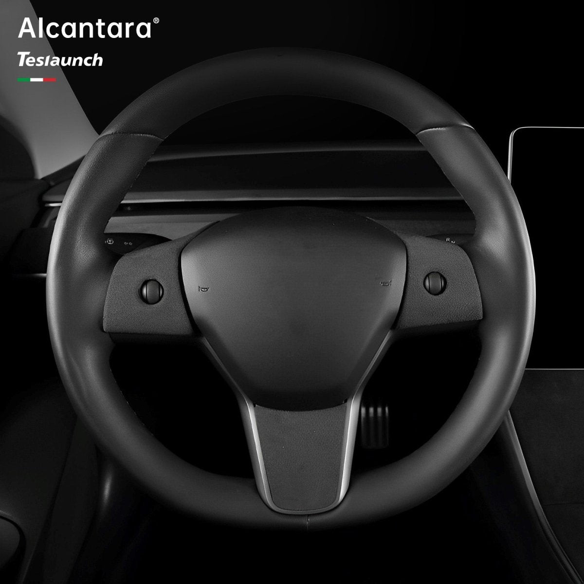 Alcantara Steering Wheel Cover For Tesla Model 3/Y