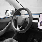 Alcantara Half-Open Steering Wheel Cover for Tesla Model 3/Y