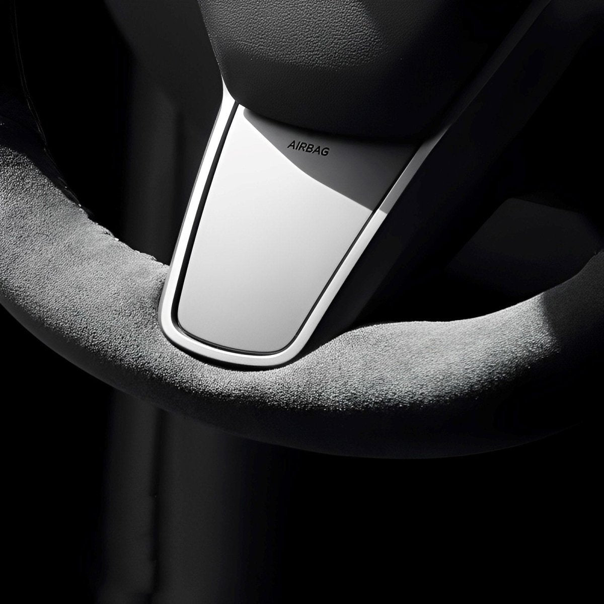 Alcantara Hand Stitch Steering Wheel Cover for Tesla Model 3/Y