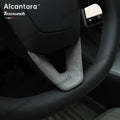 Alcantara Steering Wheel U-shaped Cover Sticker For 2024+ Model 3 Highland