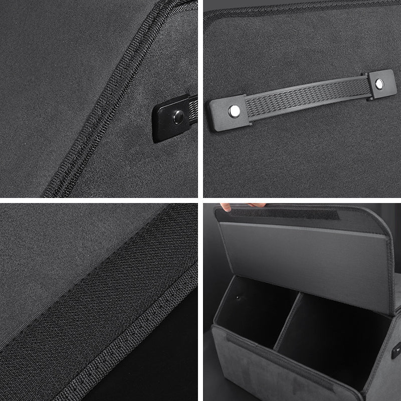 Alcantara Trunk Folding Storage Box for Tesla Model 3/Y/X/S/Cybertruck