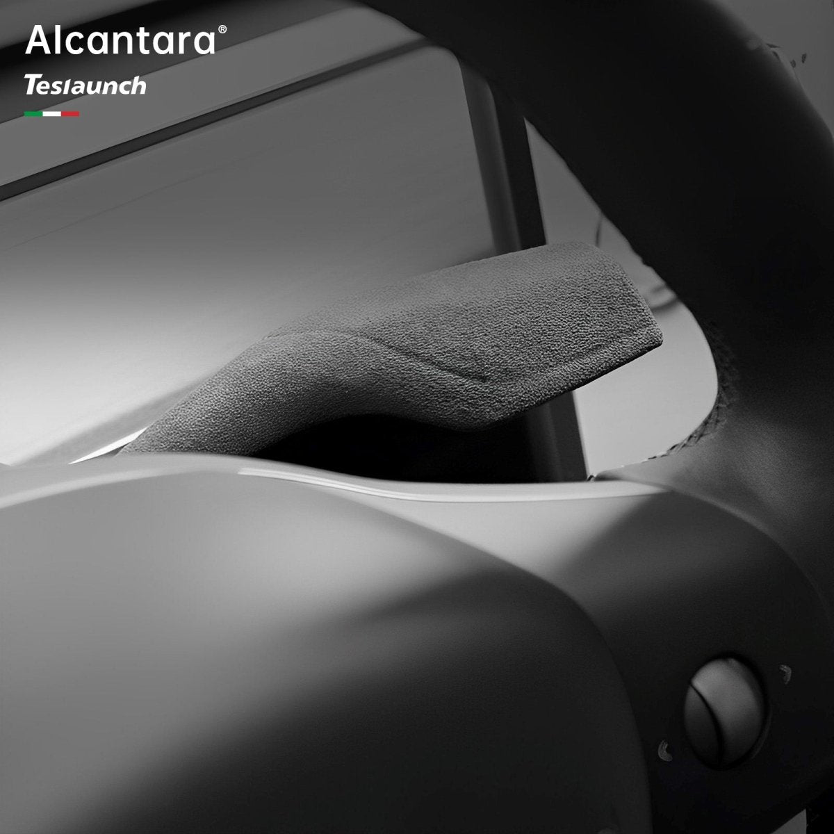 Alcantara Turn Signal Stalk Covers (2 Pcs) For Tesla Model Y (2017-2024)
