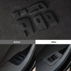 Alcantara Window Switch Button Cover 6 PCS For 2024+ Model 3 Highland