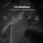 Alcantara Window Switch Button Cover Sticker 6 PCS For 2024+ Model 3 Highland