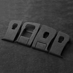 Alcantara Window Switch Button Covers (4 Pcs) For Tesla Model 3/Y (2017-2023)-for Left Hand Drive