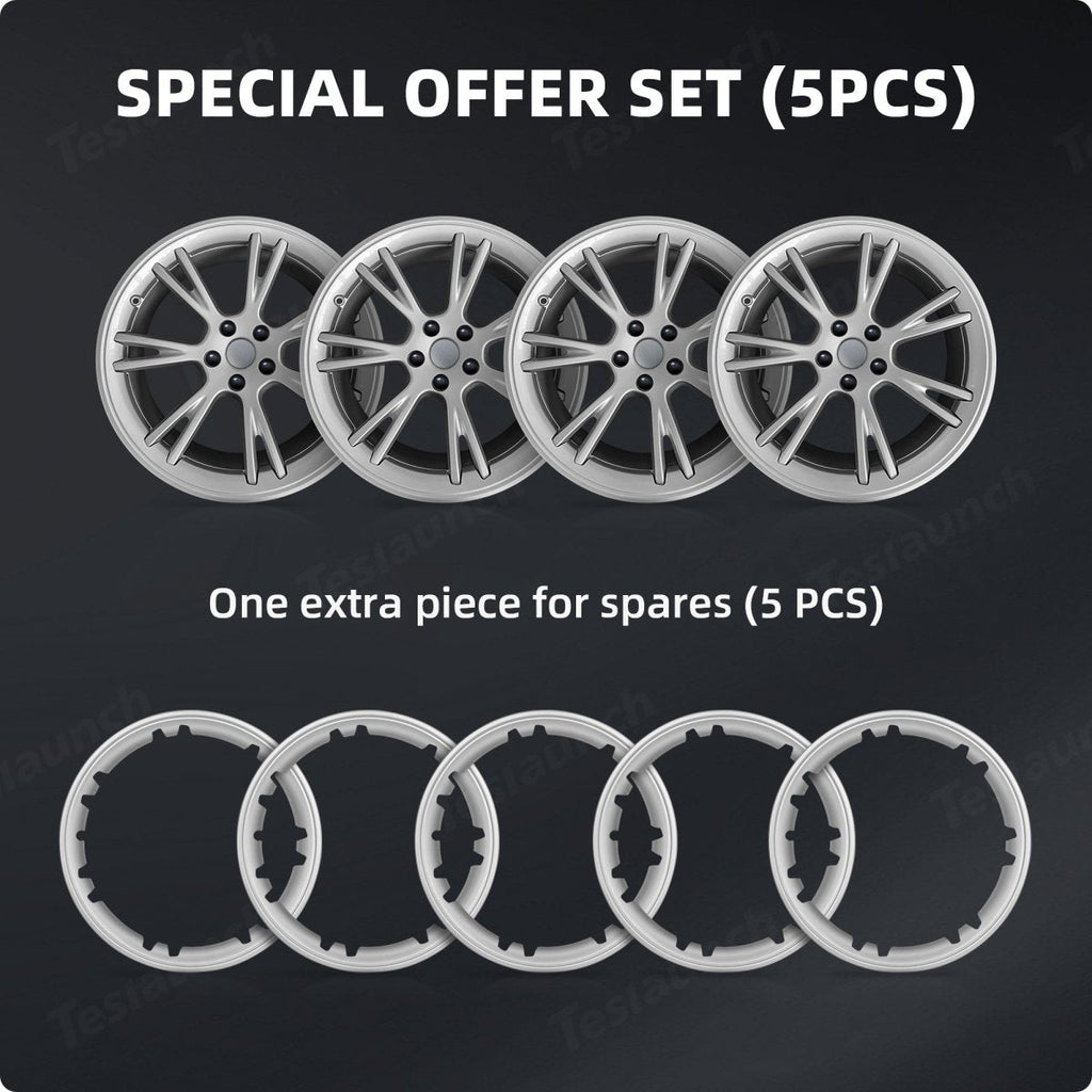 All-in-one Rim Protector for Tesla Model Y 19-inch Gemini Wheel （Cannot be used with the original wheel cover）