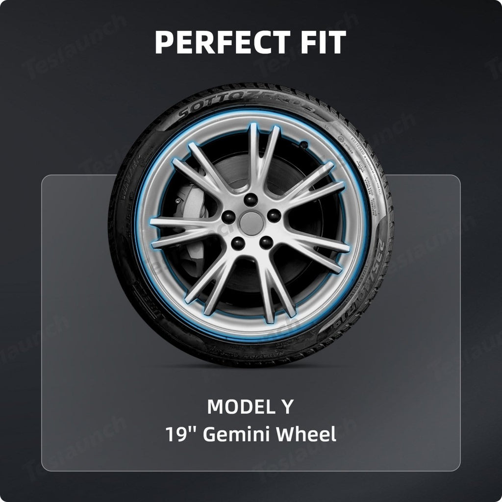 All-in-one Rim Protector for Tesla Model Y 19-inch Gemini Wheel （Cannot be used with the original wheel cover）