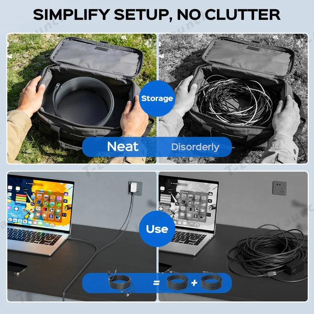 All-in-One Starlink Mini Ethernet & Power Cable - RJ45 & DC Connections