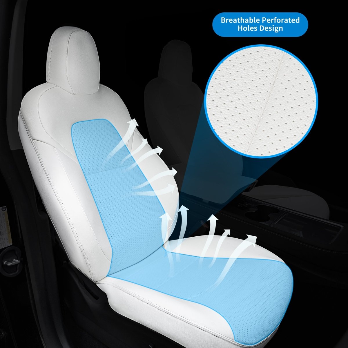 All-Inclusive Seat Cover with Leg Support for Tesla Model 3 2017-2023