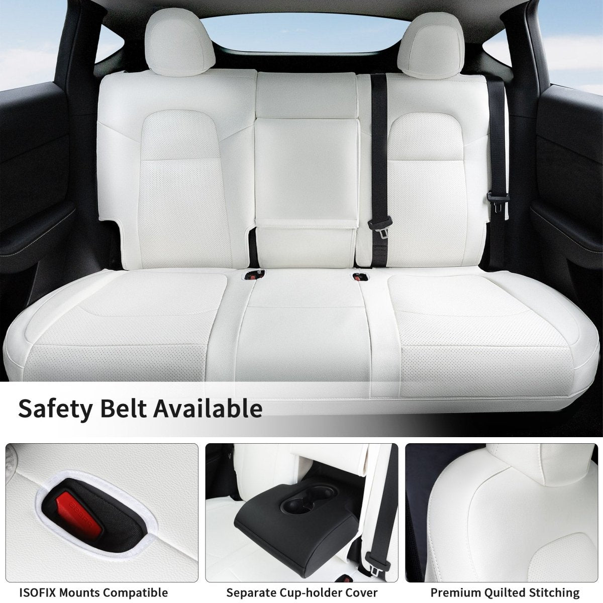 All-Inclusive Seat Cover with Leg Support for Tesla Model Y 2020-2024