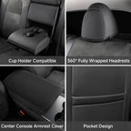 All-Inclusive Seat Cover with Leg Support for Tesla Model 3 2017-2023