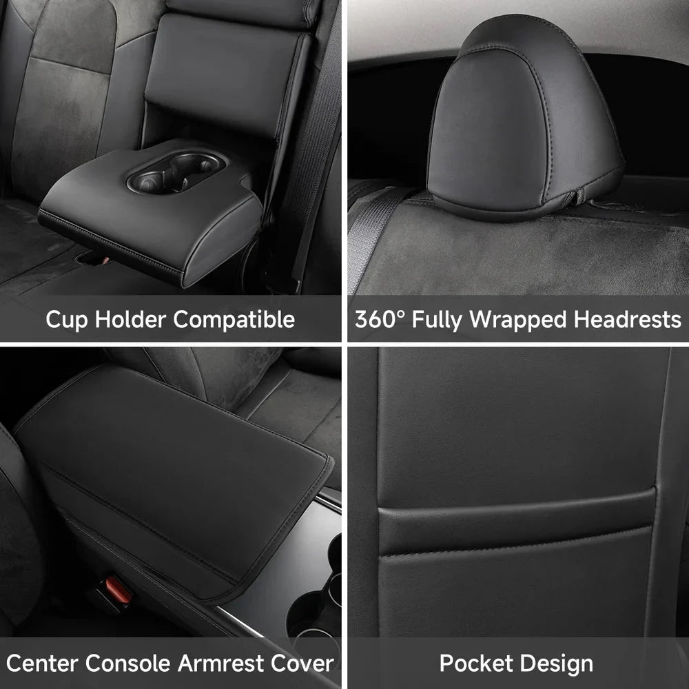 All-Inclusive Seat Cover with Leg Support for Tesla Model Y 2020-2024