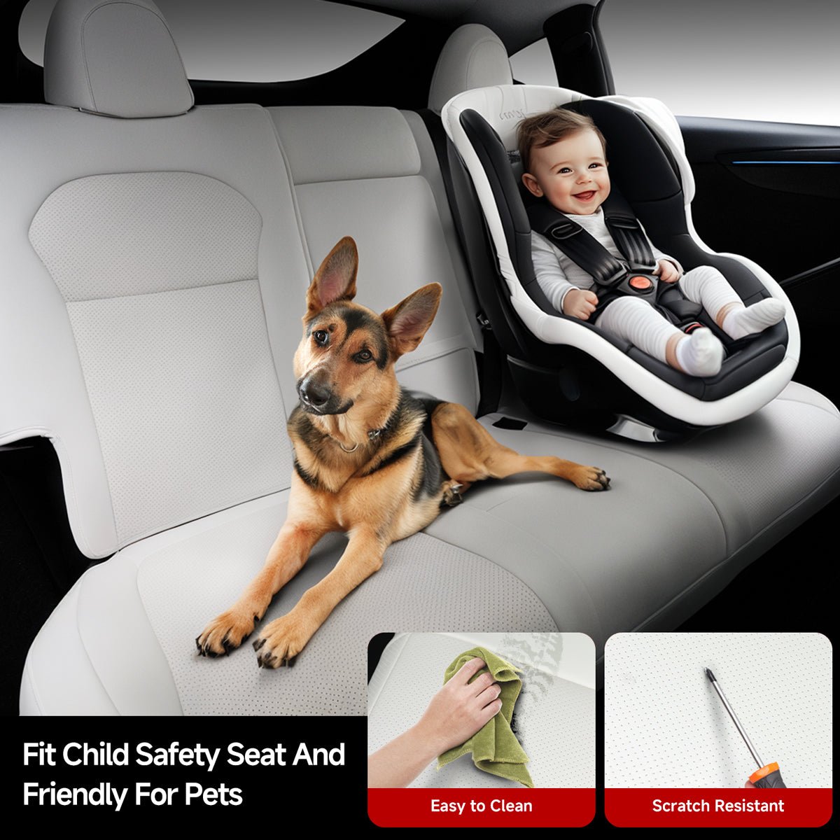 All-Inclusive Seat Cover for New Tesla Model Y Juniper Premium 2025+ (With Launch Series Embroidery Logo)